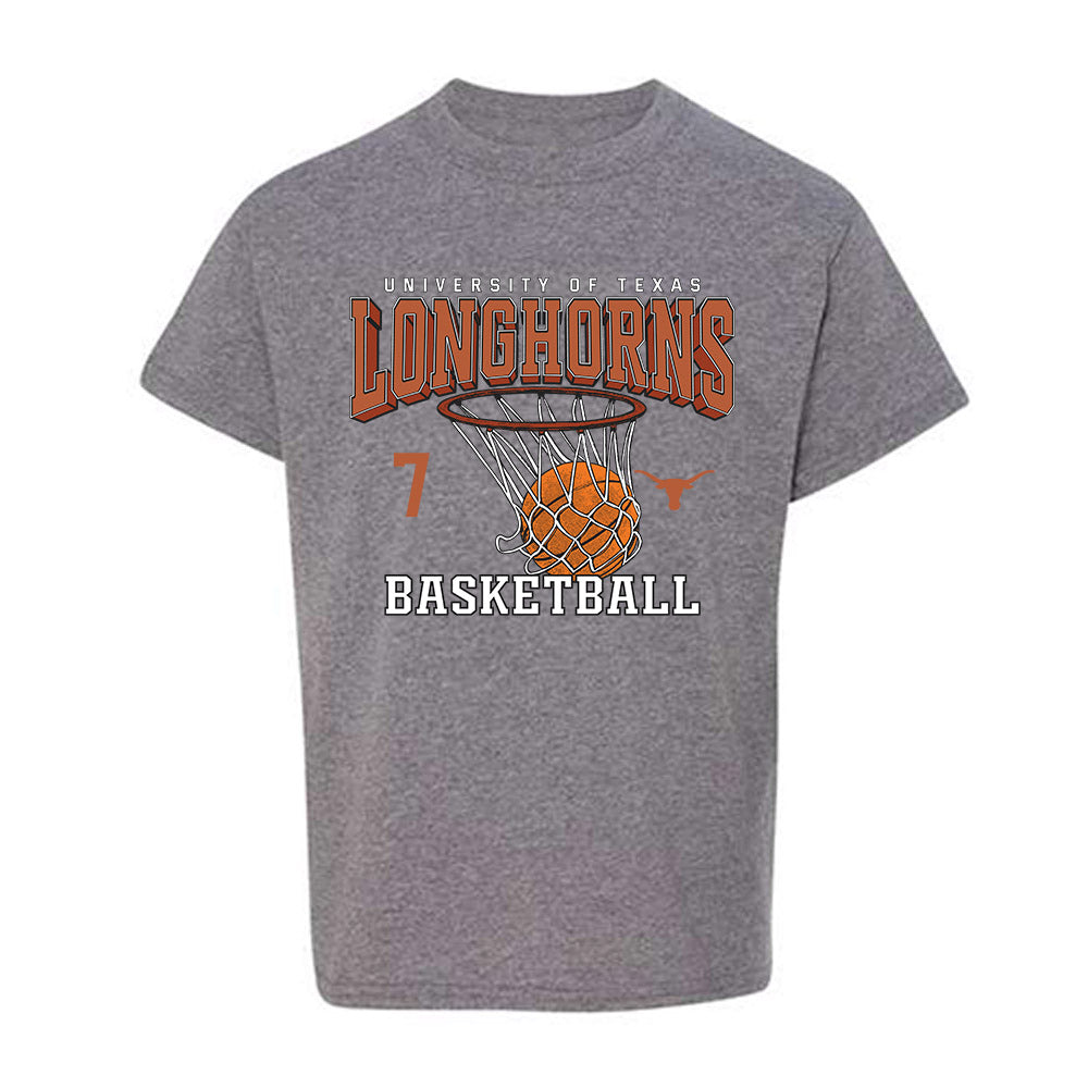 Texas - NCAA Men's Basketball : Cole Bott - Sports Shersey Youth T-Shirt-0