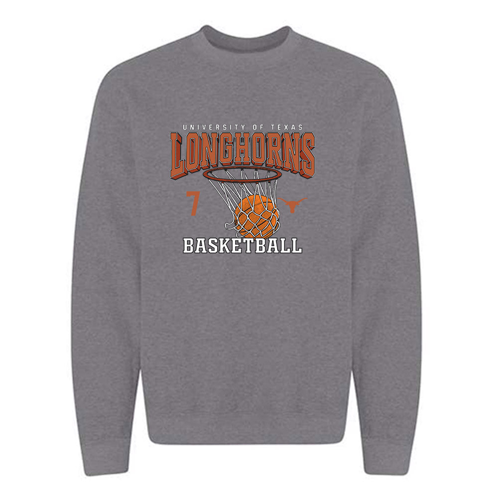 Texas - NCAA Men's Basketball : Cole Bott - Sports Shersey Crewneck Sweatshirt-0