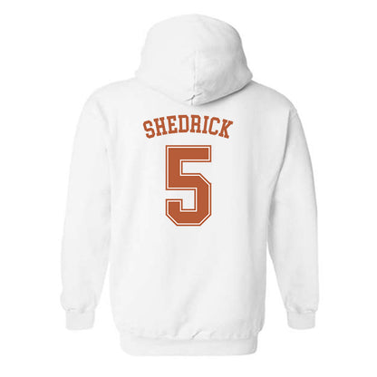 Texas - NCAA Men's Basketball : Kadin Shedrick - Hooded Sweatshirt Sports Shersey