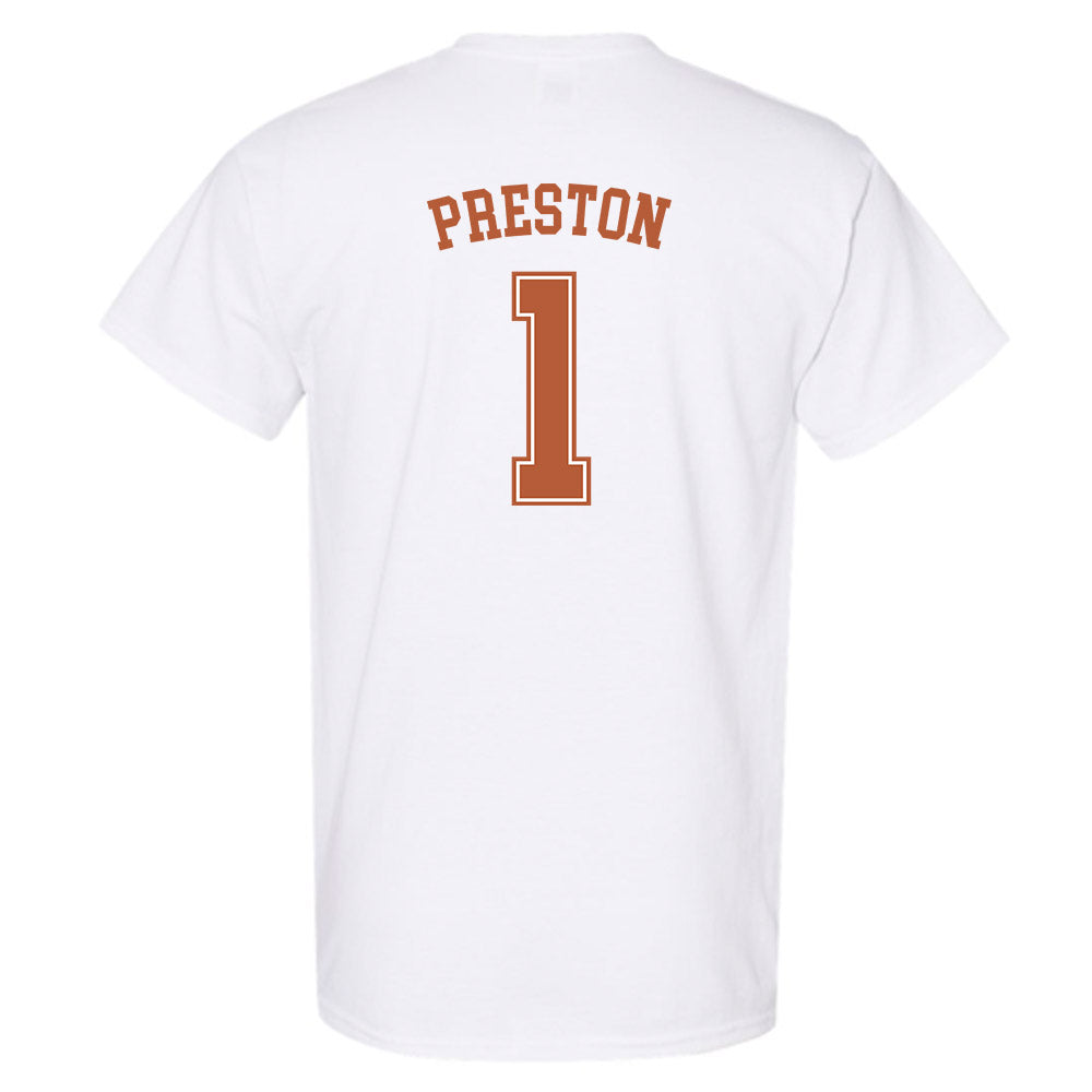 Texas - NCAA Women's Basketball : Bryanna Preston - Sports Shersey T-Shirt-1