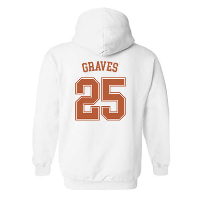 Texas - NCAA Women's Basketball : Sarah Graves - Hooded Sweatshirt Sports Shersey