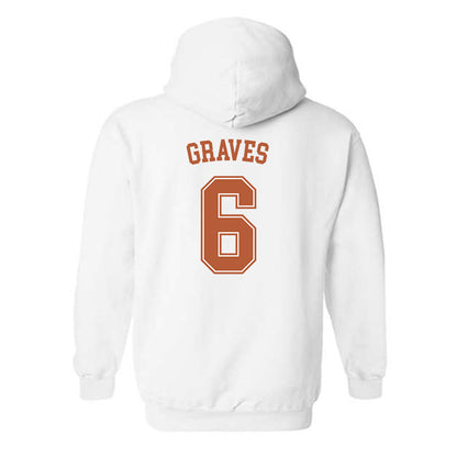 Texas - NCAA Women's Basketball : Sarah Graves - Sports Shersey Hooded Sweatshirt-1