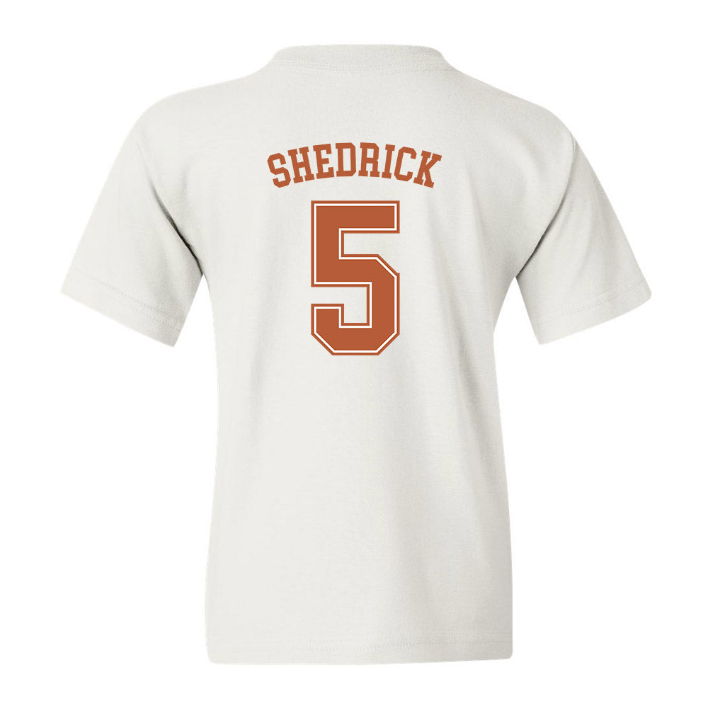 Texas - NCAA Men's Basketball : Kadin Shedrick - Youth T-Shirt Sports Shersey