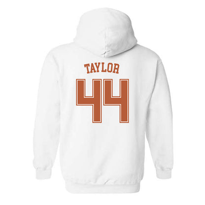 Texas - NCAA Men's Basketball : Brandon Taylor - Sports Shersey Hooded Sweatshirt-1