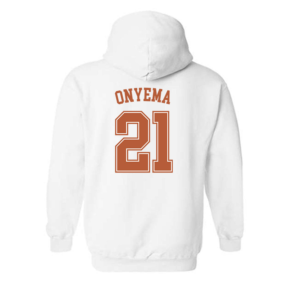 Texas - NCAA Men's Basketball : Ze'rik Onyema - Hooded Sweatshirt Sports Shersey