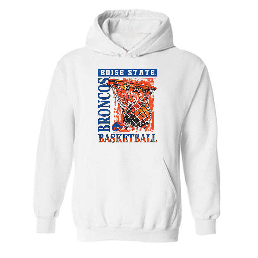 Boise State - NCAA Women's Basketball : Mya Hansen - Sport Shersey Hooded Sweatshirt-0