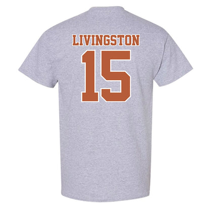 Texas - NCAA Baseball : Josh Livingston - Sports Shersey T-Shirt-1