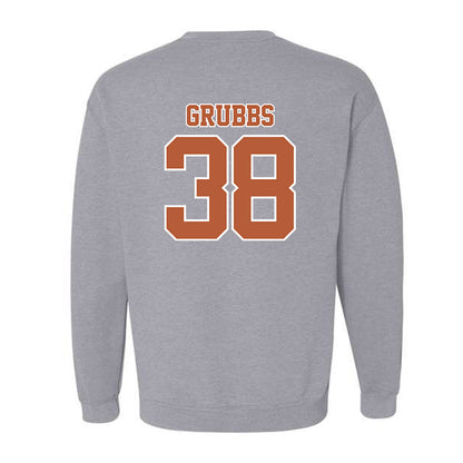 Texas - NCAA Baseball : Max Grubbs - Crewneck Sweatshirt Sports Shersey