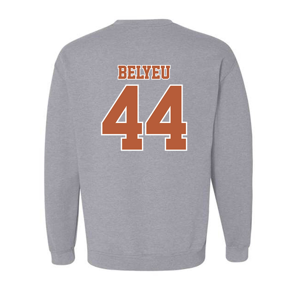 Texas - NCAA Baseball : Max Belyeu - Crewneck Sweatshirt Sports Shersey