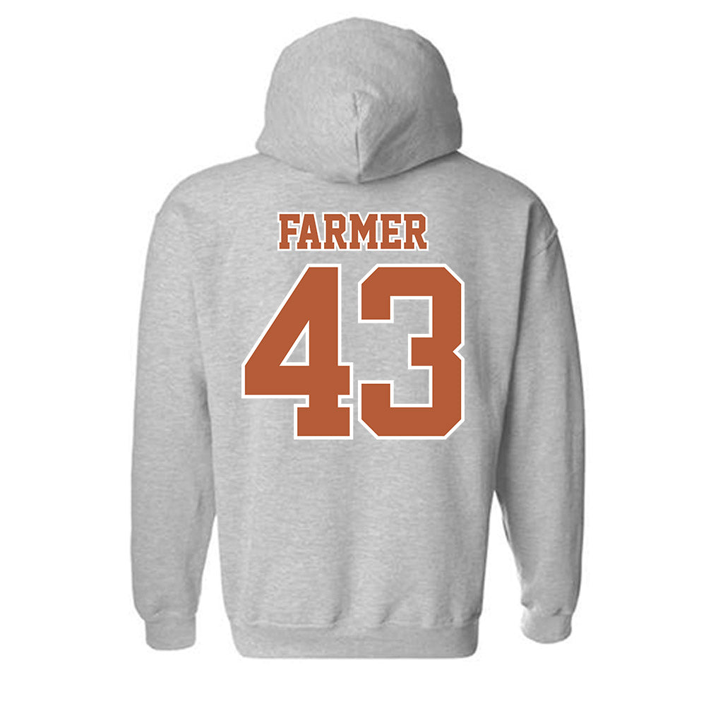 Texas - NCAA Baseball : Tommy Farmer - Hooded Sweatshirt Sports Shersey