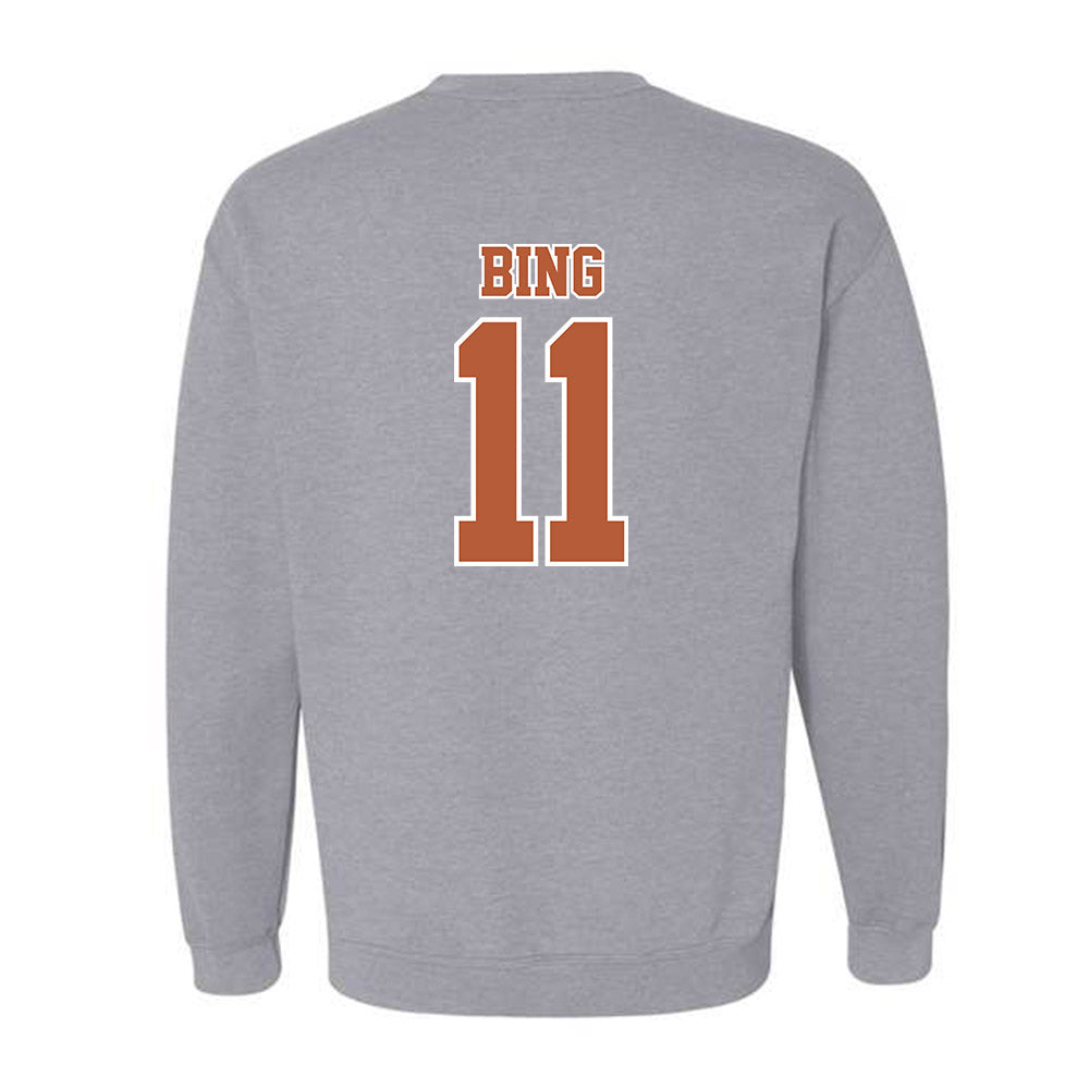 Texas - NCAA Baseball : Kade Bing - Sports Shersey Crewneck Sweatshirt-1