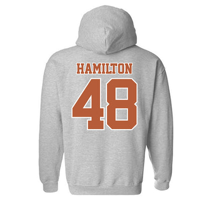 Texas - NCAA Baseball : Hudson Hamilton - Hooded Sweatshirt Sports Shersey