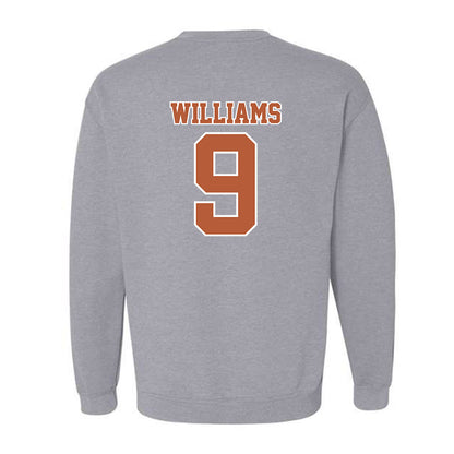 Texas - NCAA Baseball : Jonah Williams - Sports Shersey Crewneck Sweatshirt-1