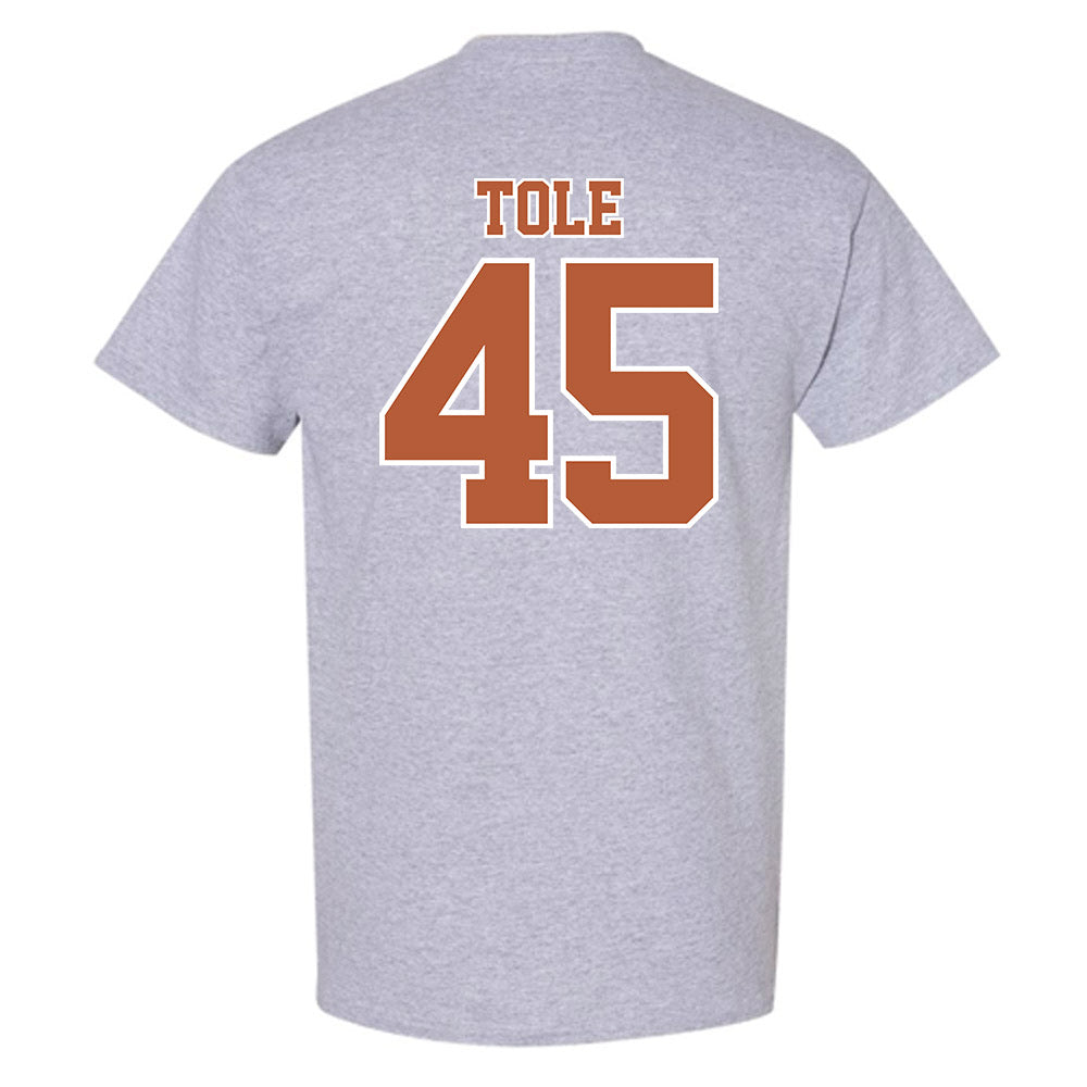 Texas - NCAA Baseball : Heston Tole - T-Shirt Sports Shersey