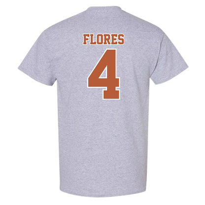 Texas - NCAA Baseball : Jason Flores - Sports Shersey T-Shirt-1