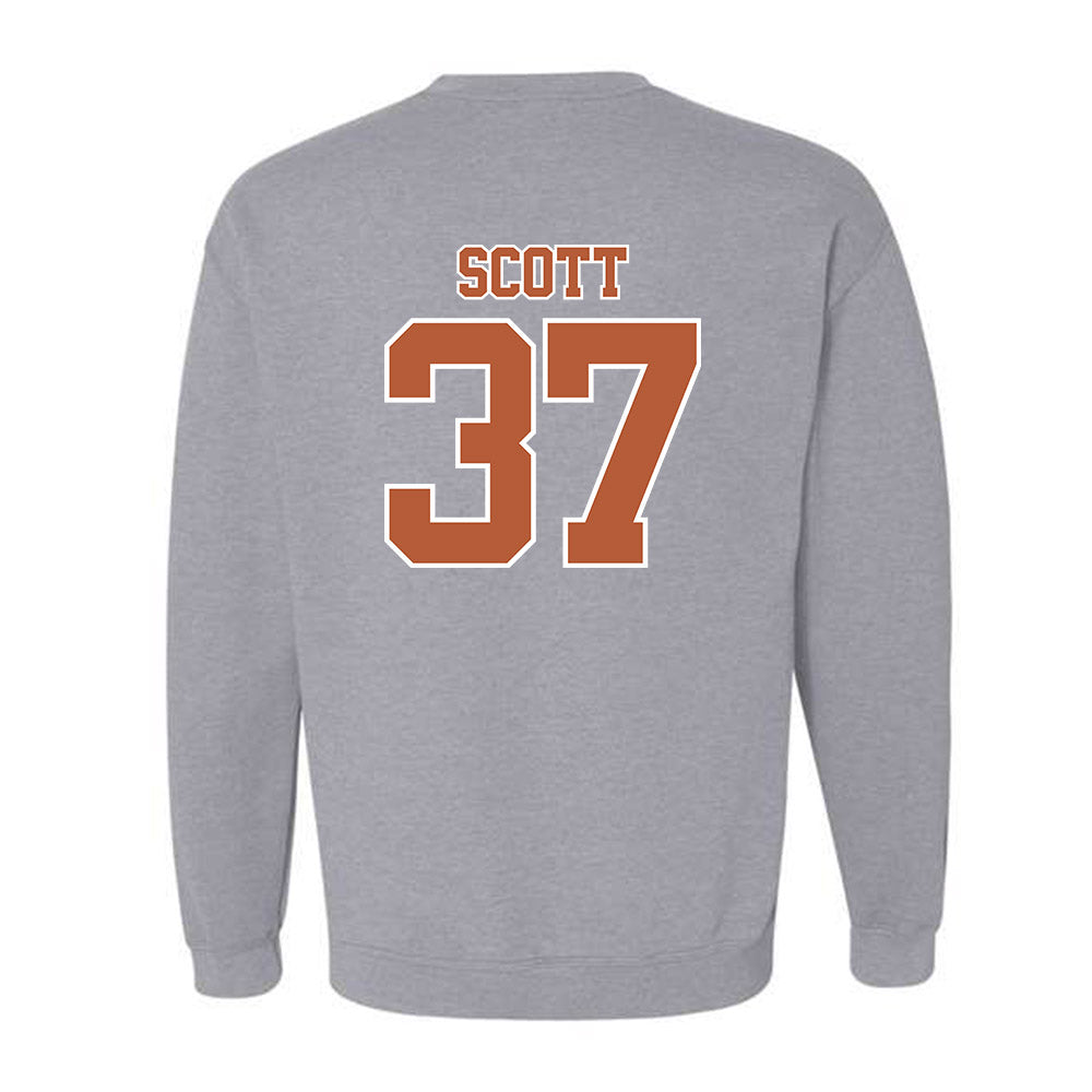 Texas - NCAA Baseball : Matt Scott - Sports Shersey Crewneck Sweatshirt-1