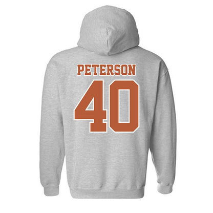 Texas - NCAA Baseball : Blake Peterson - Hooded Sweatshirt Sports Shersey