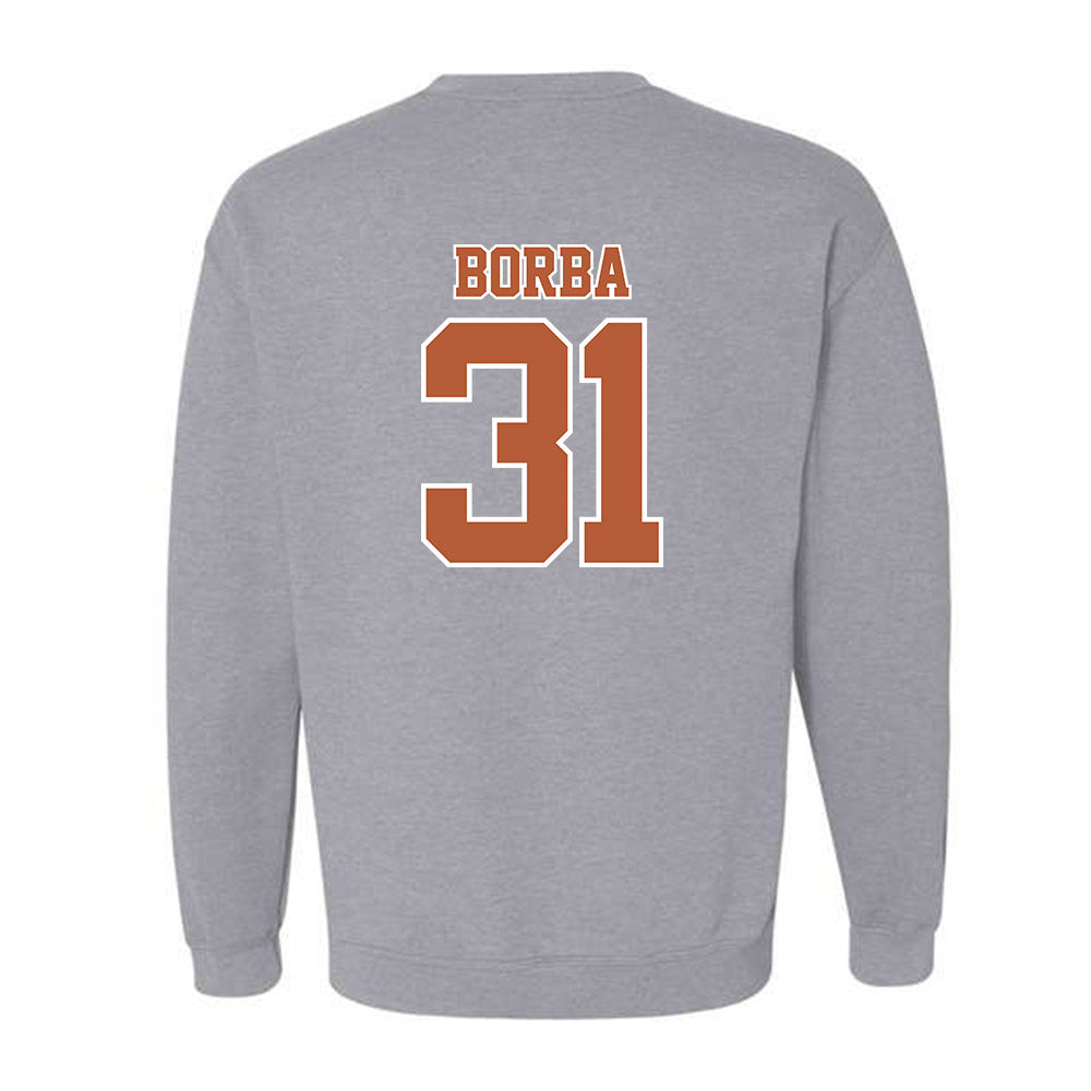 Texas - NCAA Baseball : Casey Borba - Crewneck Sweatshirt Sports Shersey