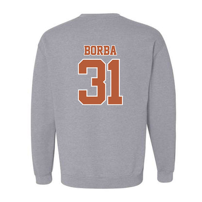 Texas - NCAA Baseball : Casey Borba - Crewneck Sweatshirt Sports Shersey