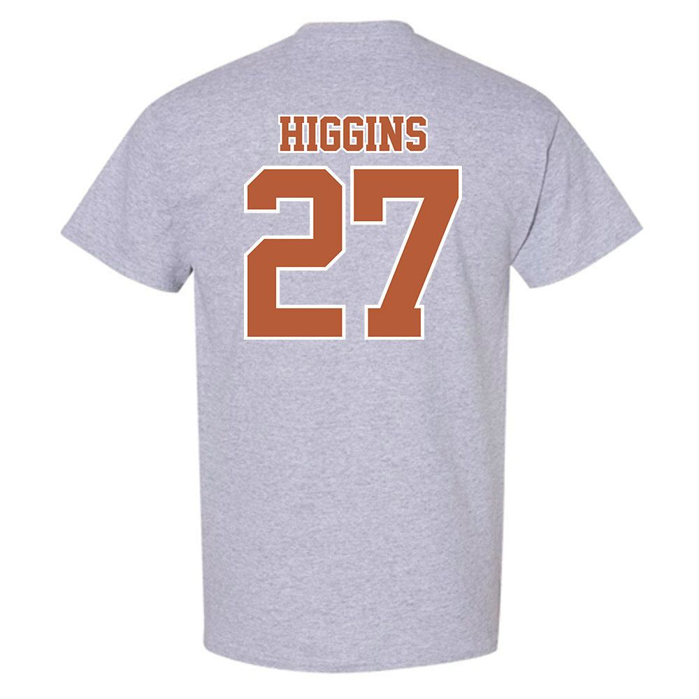 Texas - NCAA Baseball : Cal Higgins - Sports Shersey T-Shirt-1