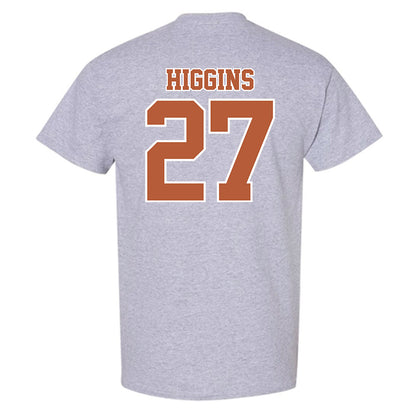 Texas - NCAA Baseball : Cal Higgins - Sports Shersey T-Shirt-1