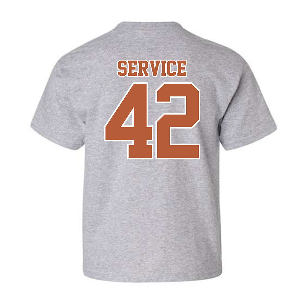 Texas - NCAA Baseball : Oliver Service - Youth T-Shirt Sports Shersey