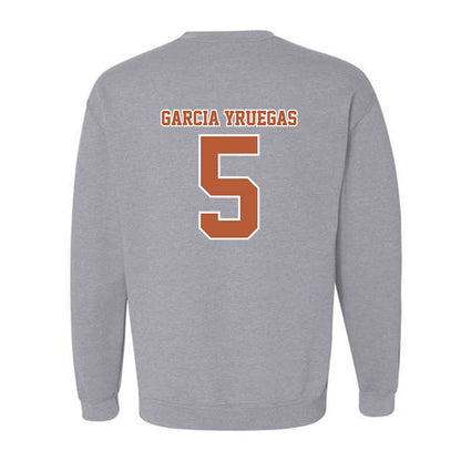 Texas - NCAA Baseball : Felix Garcia Yruegas - Sports Shersey Crewneck Sweatshirt-1
