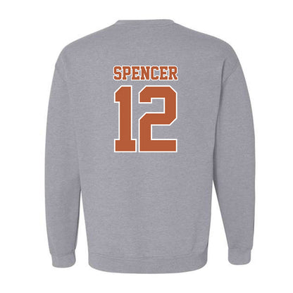 Texas - NCAA Baseball : Jared Spencer - Sports Shersey Crewneck Sweatshirt-1