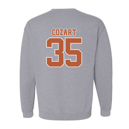 Texas - NCAA Baseball : Samuel Cozart - Sports Shersey Crewneck Sweatshirt-1