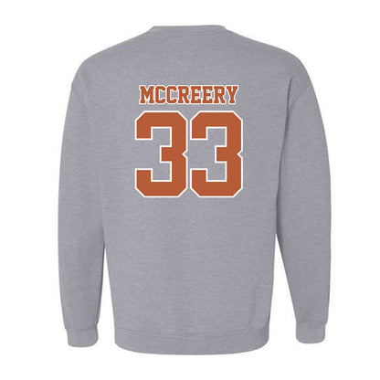 Texas - NCAA Baseball : Connor McCreery - Sports Shersey Crewneck Sweatshirt-1