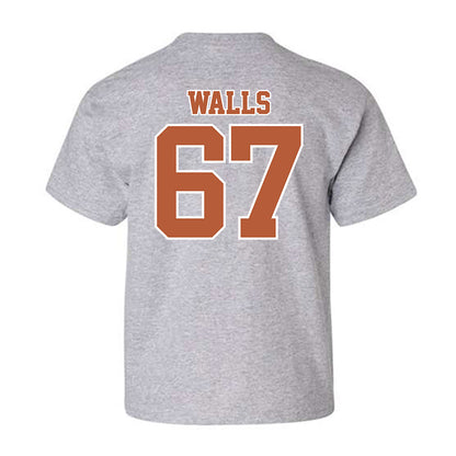Texas - NCAA Baseball : Brody Walls - Sports Shersey Youth T-Shirt-1