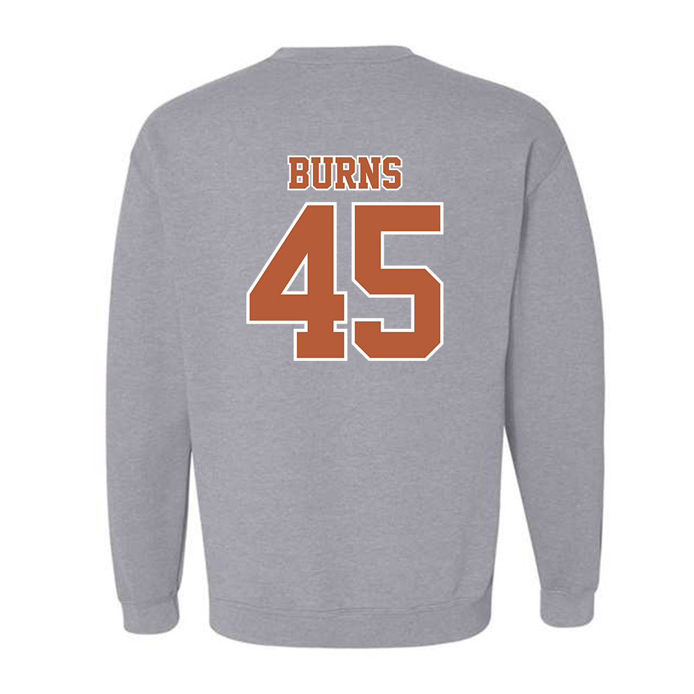 Texas - NCAA Baseball : Thomas Burns - Sports Shersey Crewneck Sweatshirt-1