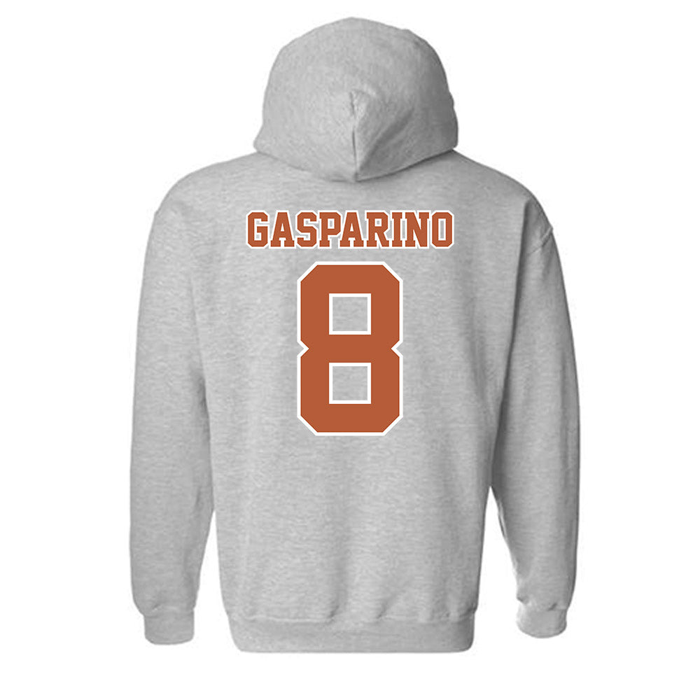 Texas - NCAA Baseball : Will Gasparino - Hooded Sweatshirt Sports Shersey