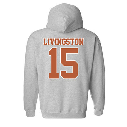 Texas - NCAA Baseball : Josh Livingston - Sports Shersey Hooded Sweatshirt-1