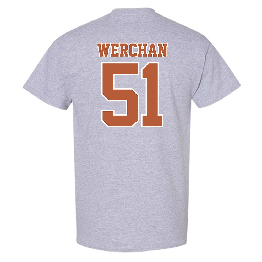 Texas - NCAA Baseball : Seth Werchan - T-Shirt Sports Shersey