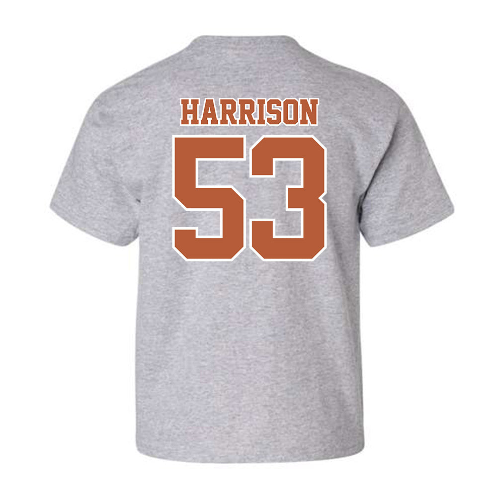 Texas - NCAA Baseball : Luke Harrison - Youth T-Shirt Sports Shersey