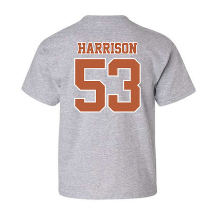 Texas - NCAA Baseball : Luke Harrison - Youth T-Shirt Sports Shersey