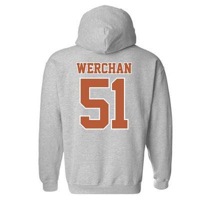 Texas - NCAA Baseball : Seth Werchan - Hooded Sweatshirt Sports Shersey