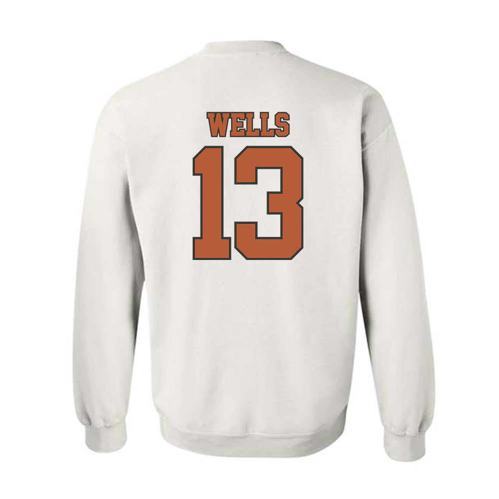 Texas - NCAA Softball : Hannah Wells - Sports Shersey Crewneck Sweatshirt-1