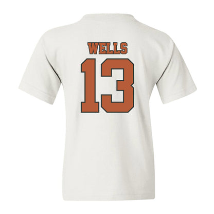 Texas - NCAA Softball : Hannah Wells - Sports Shersey Youth T-Shirt-1