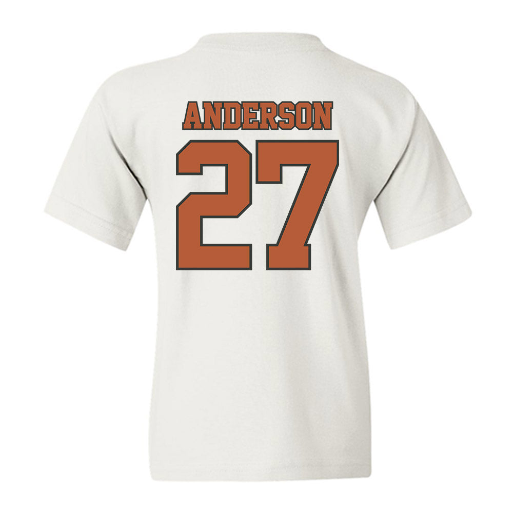 Texas - NCAA Softball : Taylor Anderson - Sports Shersey Youth T-Shirt-1