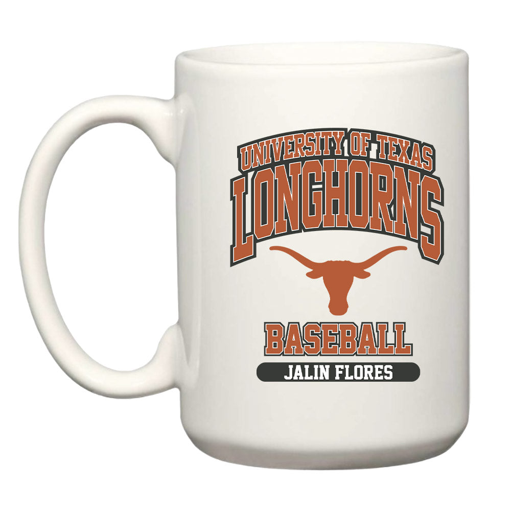 Texas - NCAA Baseball : Jalin Flores - Coffee Mug