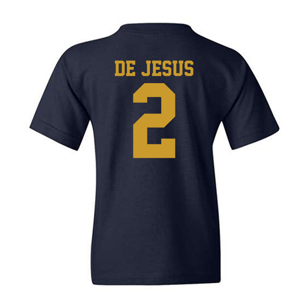 Notre Dame - NCAA Women's Basketball : Vanessa de Jesus - Sports Shersey Youth T-Shirt-1
