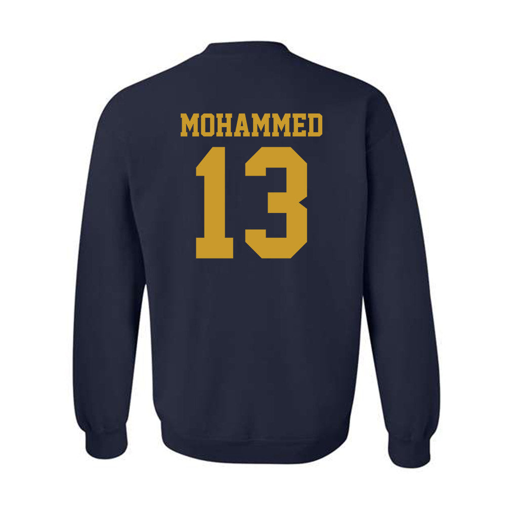 Notre Dame - NCAA Men's Basketball : Sir Mohammed - Sports Shersey Crewneck Sweatshirt-1