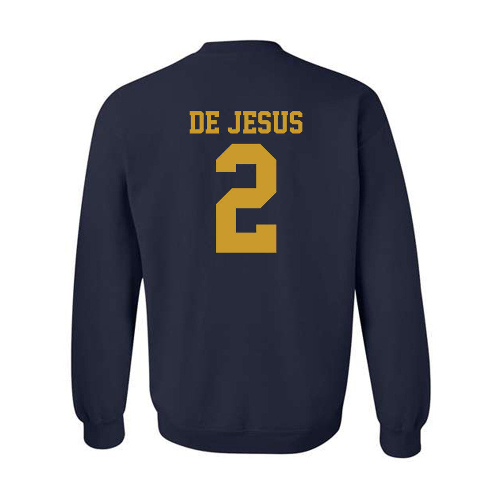 Notre Dame - NCAA Women's Basketball : Vanessa de Jesus - Sports Shersey Crewneck Sweatshirt-1