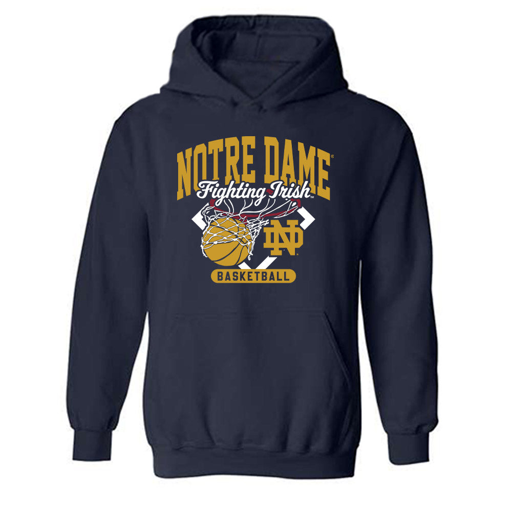 Notre Dame - NCAA Men's Basketball : Nikita Konstantynovskyi - Sports Shersey Hooded Sweatshirt