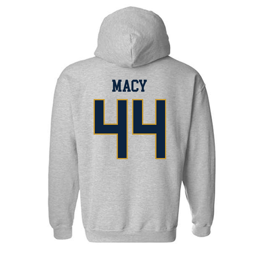 Notre Dame - NCAA Women's Basketball : Leah Macy - Sports Shersey Hooded Sweatshirt-1