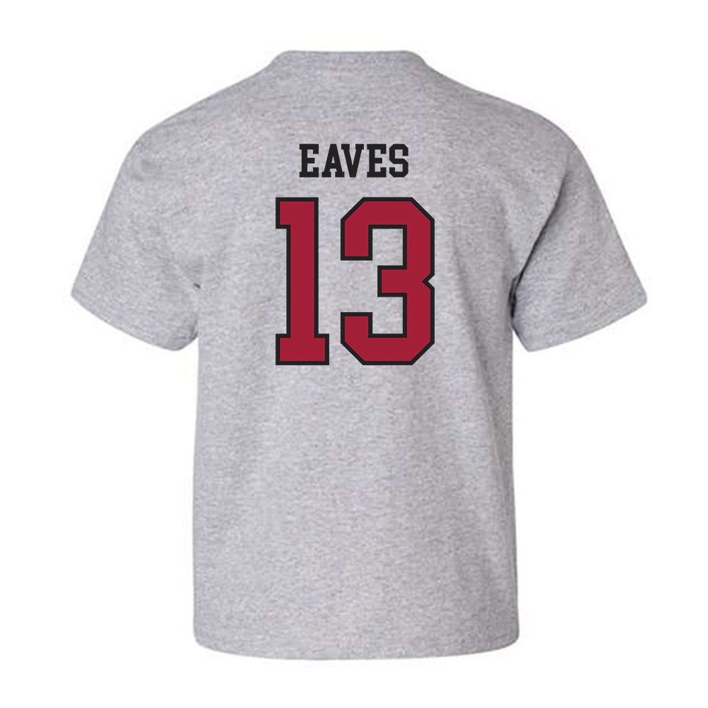 Arkansas - NCAA Baseball : Steele Eaves - Sports Shersey Youth T-Shirt-1