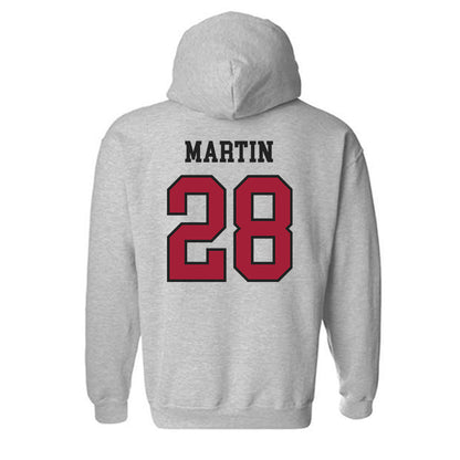 Arkansas - NCAA Baseball : Jordan Martin - Sports Shersey Hooded Sweatshirt-1