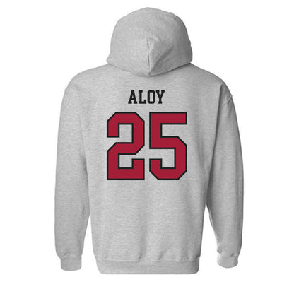 Arkansas - NCAA Baseball : Kuhio Aloy - Sports Shersey Hooded Sweatshirt-1